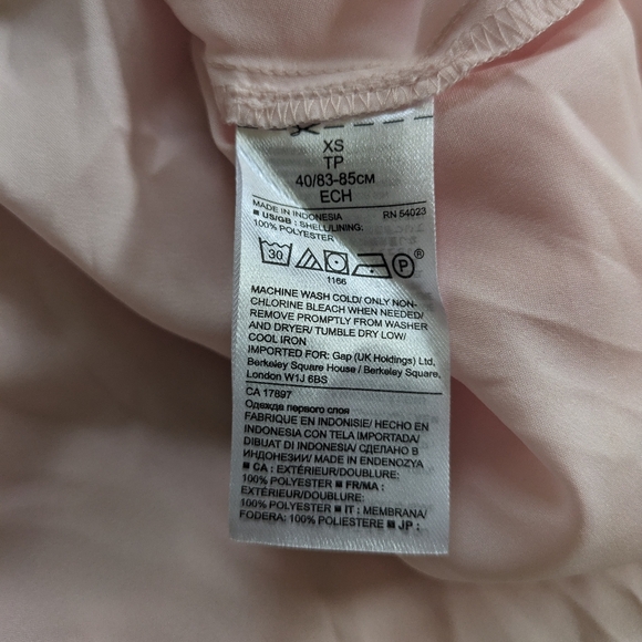 Banana Republic Sleeveless Tie-Neck Vee Dress in Coral Peach - Picture 4 of 4